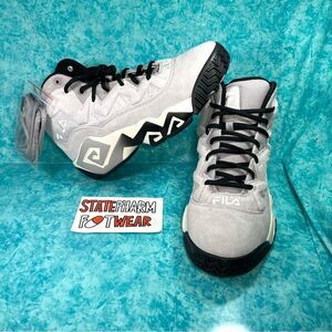 Fila MB Suede Gray Black Men’s Retro High Top Basketball Shoes Sneakers